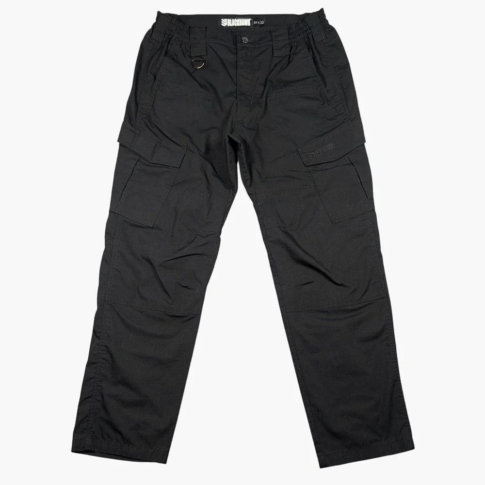 Blackhawk Ripstop Tactical Pants Mens 34x32 Black M21-P212 Cargo Utility Work